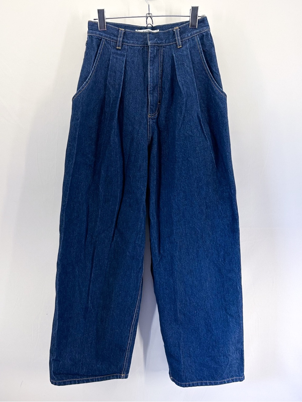 Ksenia Schnaider Super High Rise Balloon Wide Leg Dark Wash Jeans Small